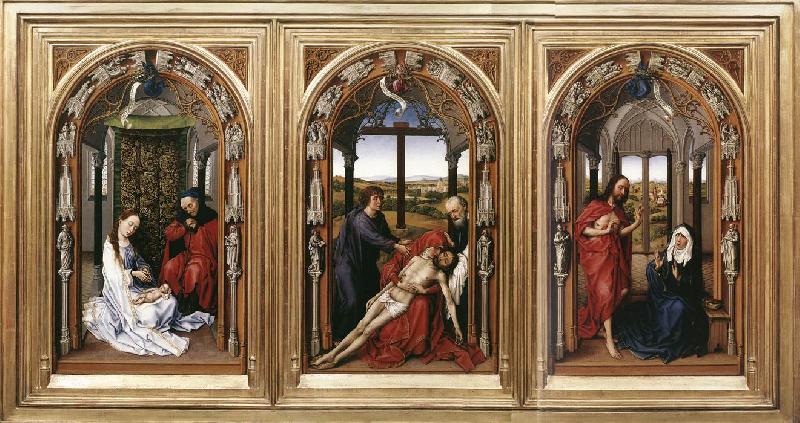 Rogier van der Weyden Miraflores Altarpiece Germany oil painting art